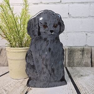 Nina Black and White Dog Accent